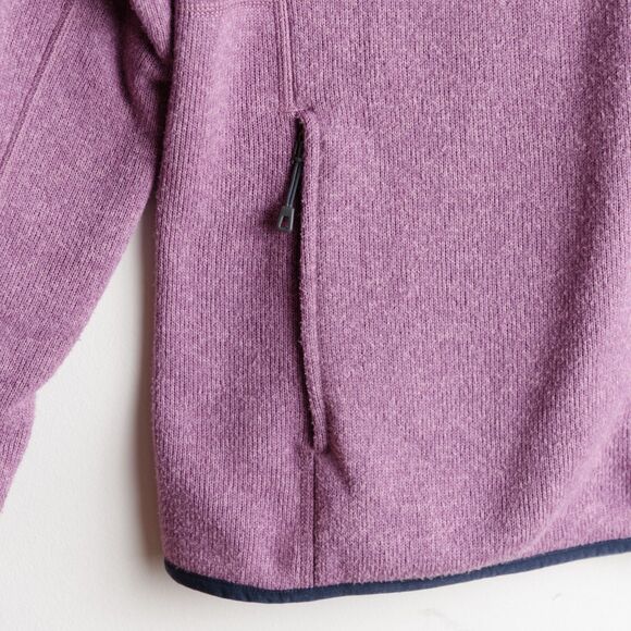 Patagonia Sweater Womens M Marsupial 1/4 Snap Pullover Violet Purple - Picture 5 of 13